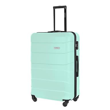 BARRENS Valigia Grande Rigida Trolley da Stiva XL 77 cm ABS con 4 Ruote Bagaglio Valigie Leggera 91 L Organizzazione Fino a 23 kg (Menta)