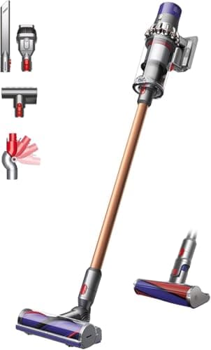 Dyson Cyclone V10 Absolute aspirapolvere senza filo, 150 Airwatt, autonomia 60 minuti – tecnologia anti-groviglio, spazzola Fluffy per pavimenti duri