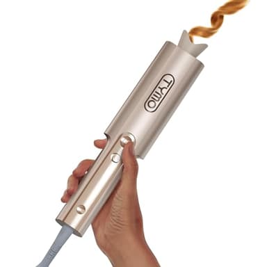 Arricciacapelli Automatico Professionale - Ferro Arricciacapelli Automatico per Grandi Ricci 25mm TYMO Curlpro Plus Beach Waves Piastra Boccoli per Lunghi Capelli Hair Curler Anti-Scaldatura Oro