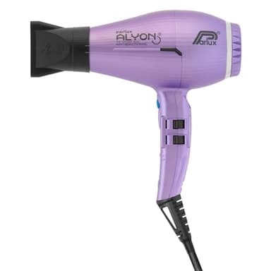 Parlux Alyon Special Edition. Asciugacapelli Professionale con Ioni negativi. Potente e Leggero. Asciugatura rapida. Made in Italy. Colore Lilla Opaco.