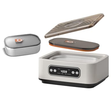 Ounfhtrttk Yogurtiera con Timer e Controllo della Temperatura, Completamente Automatica per Uso Domestico. Preparazione di Yogurt Greco. Spina UE.