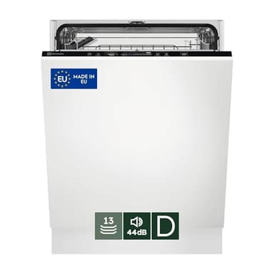Lavastoviglie da incasso Electrolux Modello EES47325L, Serie 600, 13 coperti, Tecnologia SatelliteClean, Tecnologia AirDry, Comandi QuickSelect, Funzione AutoOff, Silenziosità 44 dB, 60 cm