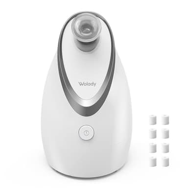 Wolady Vaporizzatore Viso Professionale,Vaporizzatore Nano Ionico Spa Viso,Angolo regolabile,Atomizzatore Vapore Adatto,Nebulizzazione Rapida,Per Sauna,Spa,Viso,Umidificatore