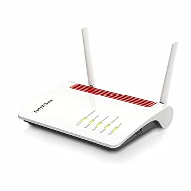 AVM FRITZ!Box 6850 5G Edition International, Modem Router 5G con Wi-Fi Dual Band fino a 1.266 Mbit/s, Mesh, 4x Gigabit Lan, 1x USB 3.0, VoIP, Base Dect, SIM Slot, Interfaccia in Italiano