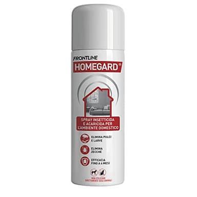 FRONTLINE Homegard Spray Insetticida, Antipulci per Ambienti ad Azione Rapida, Protegge Mobili e Tessili di Casa, Elimina Pulci, Zecche, Uova e Larve Fino a 6 Mesi, Formato 250 ml