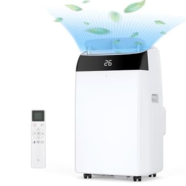 Climatizzatore Portatile 12000BTU,3-in-1 Condizionatore Portatile Senza Tubo-Ventilatore,Raffreddamento, Deumidificazione,Condizionatore Senza Unità Esterna[Classe Di Efficienza Energetica A]