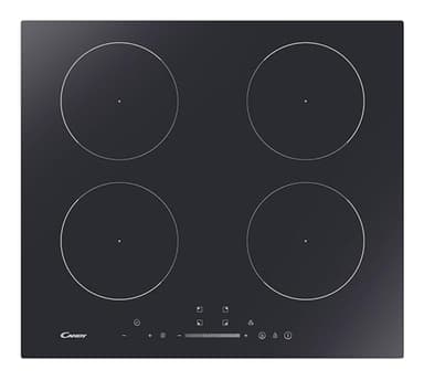 Candy Idea Piano Cottua a Induzione, 4 zone cottura, Vetroceramica, da Incasso, Funzione Keep Warm, Power Management, Touch, App hOn, 59x55x52 cm, Nero - CIS642SCTT/1