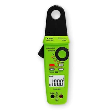 KPS-DCM400LEAK Pinza Amperometrica per Correnti di Dispersione TRMS 20mA - 100A AC/DC - Tensione 1000V AC/DC - Filtro Passa-Basso (50Hz - 800Hz) & NCV