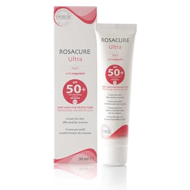 Rosacure Ultra | Emulsione protettiva da giorno con SPF50+ | Combatte i sintomi della rosacea | Idratante e antiossidante, bianca, 30 ml