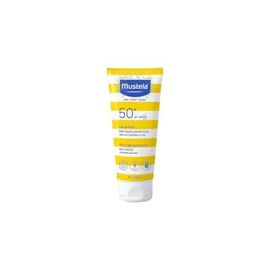Mustela Latte solare SPF 50+ (100ml) - Protezione solare viso e corpo con perseose di avocado - Adatto a tutta la famiglia e in gravidanza - Protegge dai raggi UVB e UVA