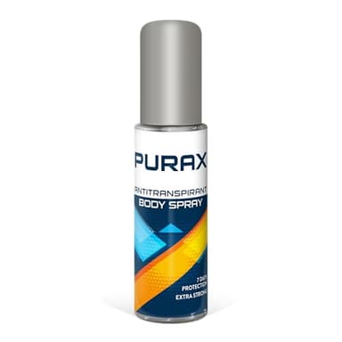 Purax, Spray corpo antitraspirante, extra forte: fino a 5 giorni di protezione, 50 ml