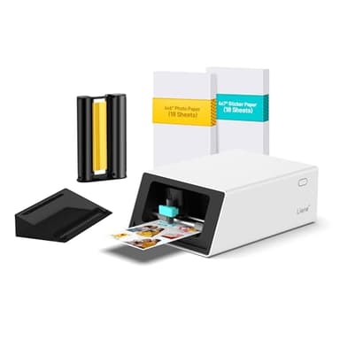 Liene PixCut S1 - Stampante Foto & Macchina da Taglio All-in-One per Etichettatrice Etichette Adesive, Fai-da-Te e Regali - Sublimazione Termica, 300 DPI, Taglio Auto IA