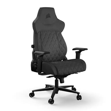 Corsair TC500 LUXE Sedia Gaming – Tessuto Traspirante di Alta Qualità – Ampia Seduta – Braccioli Regolabili in Cinque Direzioni – Supporto Lombare Regolabile – Inclinazione di 90-135 Gradi – Ombra