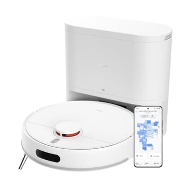 XIAOMI Robot Aspirapolvere Lavapavimenti H40, 10000Pa Robot Aspirapolvere, Batteria da 5.200 mAh Aspirapolvere e Lavapavimenti 2 in 1,180 Minuti,Rilevamento Ostacoli, App/Controllo