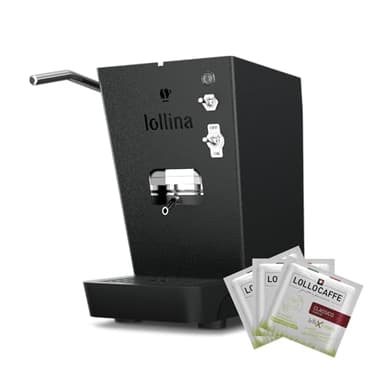 Lollo Caffè - Lollina Plus Macchina da caffè a cialde ESE 44 mm con 40 cialde - Nera