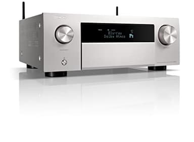 Denon AVC-X4800H Ricevitore AV 9.4 Canali, Amplificatore con Auro-3D, Dolby Atmos, DTS:X, 6 "8K Ingressi e 3 uscite, Bluetooth, Airplay 2, Multiroom, compatibile Alexa, Argento