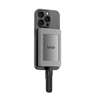 Lexar ES4 2TB SSD Esterno Portatile con Set Magnetico, Portatile SSD USB3.2 Gen2, Fino a 1050 MB/s in Lettura, Compatibile con iPhone 15/16/PC/Mac/Laptop Type-C/Tablet/PS5/PS4