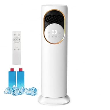 Raffrescatore d’Aria Senza Tubo Freddo/Caldo, Climatizzatore Portatile con Telecomando, Oscillazione 180°, 3 Velocità, Serbatoio 4L, per Camera da Letto, Ufficio e Piccoli Ambienti