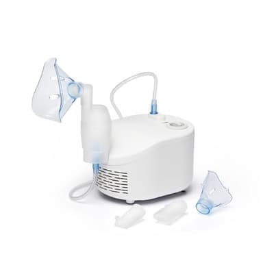 OMRON X101 Aerosol portatile silenzioso per adulti e bambini. Facile da usare e da pulire. Aerosol portatile per il trattamento efficace di malattie respiratorie come asma, raffreddore e allergie