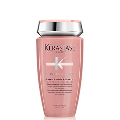 Kérastase, Chroma Absolu, Shampoo per Capelli Colorati Sensibilizzati o Danneggiati da Fini a Medi, Bain Chroma Respect, 250 ml