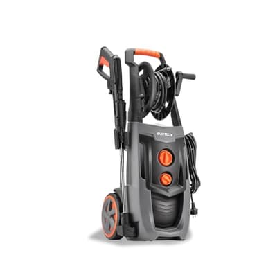 FUXTEC Idropulitrice Professionale FX-HDRP2500, 195 bar, 2500W, 7m Tubo Alta Pressione, 468l/h, Diverse Impostazioni di Spruzzo, Serbatoio detergente, Pulitore per Superfici e veicoli
