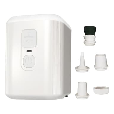 Pompa ad aria elettrica portatile (4,5 kPa) – Gonfiatore Ditale Gonfiatore Mini Ricaricabile con Lampada LED | Batteria 1600 mAh, 180 l/min, 5 ugelli | Materassi Gonfiabili Boe Piscina Letti D'aria