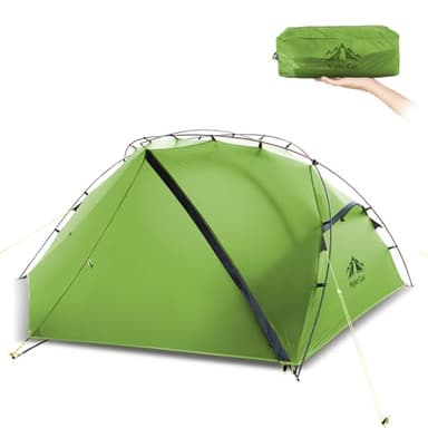 Night Cat Tenda da Campeggio per 2 Posti: Tende Ultraleggera Impermeabile Nailon 15D PU 5000mm per Camper Trekking
