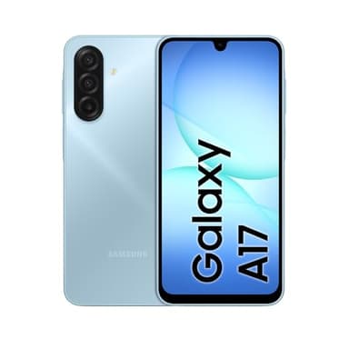 Samsung Galaxy A17, 3 anni di Garanzia del produttore, Android 15, Display Super AMOLED 6.7", 4GB RAM, 128GB, Batteria 5.000 mAh, Resistenza IP54, Memoria espandibile, Light Blue [Versione Italiana]