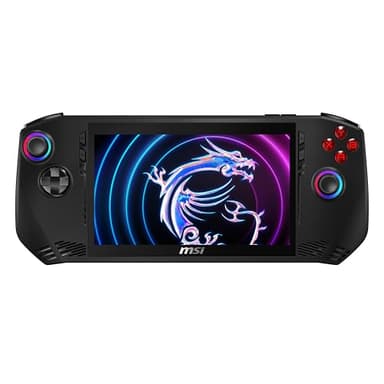 MSI Claw A1M-239IT, Console Gaming, 7" FHD 120Hz 100%sRGB, Intel Ultra 7 155H, Intel Arc, 512GB SSD PCIe4, 16GB RAM LPDDR5 6400MHz, WiFi 7, 6 Cell 53Whr, Win 11 Home [Garanzia ITA] Con Custodia, Nero