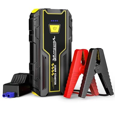 Avviatore Batteria Auto, 5000A Portatile Avviatore Emergenza per, Booster Avviamento Auto Per Motori a Benzina Fino a 7.0L Ges o 5.5L Diesel 12V Avviatore di emergenza, Jump Starter, Torcia a LED