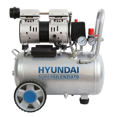 Compressore a secco HYUNDAI SILENZIATO 59 dB da 24 Litri
