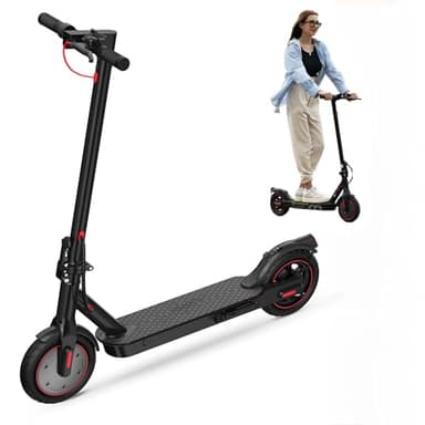 iScooter Monopattino Elettrico Per Adolescenti E Adulti, Motore da 350W, 8.5” Monopattino Elettrico Pieghevole, Velocità Fino a 25 KM/H, 30KM di Autonomia, Doppia Frenata
