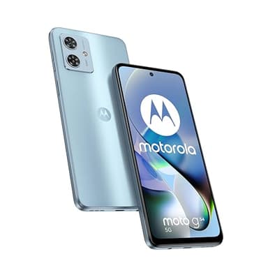 Motorola g54 5G, Display 6.5" FHD+ 120Hz, 50+2MP, 5000 mAh ricarica 15W, 12/256GB, Dual SIM, IP52, NFC, Android 13, Blu (Glacier Blue)