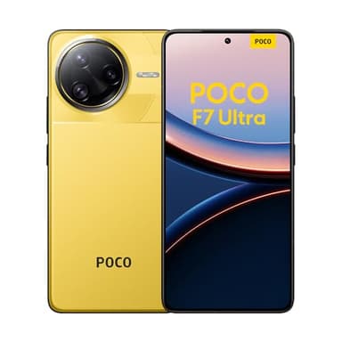 XIAOMI POCO F7 Ultra Smartphone, 16+512 GB, Giallo, batteria 5300mAh, 120W HyperCharge, HyperAI (Caricabatterie non incluso)