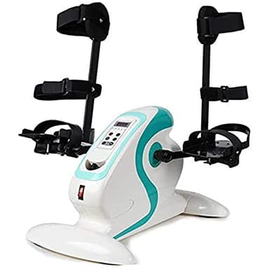 Cushion Ciclo di Esercizio Motorizzato/Bici per Portatori di Handicap E Disabili, Pedaliera Elettrica con Staffa di Protezione per Le Gambe per Anziani