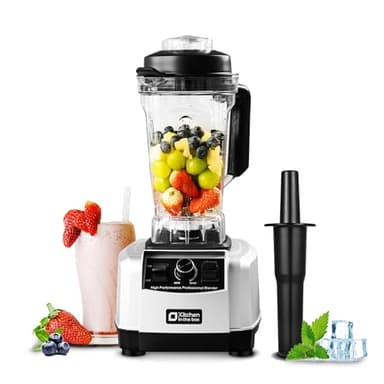 Kitchen in the box Frullatore Professionale, 1500W 2L Frullatore Elettrico, Senza BPA, Regolazione Velocità, Frulla Ghiaccio, Smoothie e Frappè (Argento)