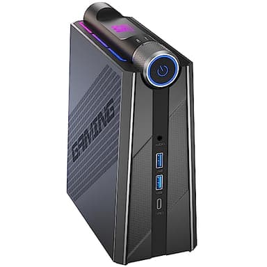 ACEMAGICIAN Mini PC Gaming AMD Ryzen 9 6900HX(fino a 4,9 GHz), 16GB DDR5 512GB NVME SSD, Mini Desktop Computer con 3 modalità【RGB/WIFI6/Bluetooth 5.2/Triplo Display】