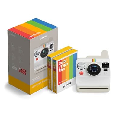 Polaroid - NOW Gen3 - Fotocamera istantanea - Pacchetto fotocamera + pellicola a colori (16 foto) Bianco (6561)