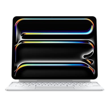 Apple Magic Keyboard per iPad Pro 13'' (M4), comodissima per scrivere e con trackpad integrato, tasti funzione, Italiano — Bianco