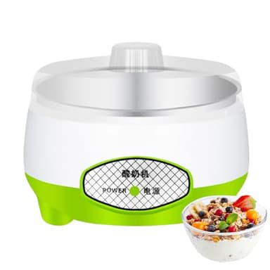 Yogurtiera,Yogurtiera Automatica con Contenitore Interno in Acciaio Inossidabile | 1200ml Piccola Elettrica Multifunzione Basso Rumore per Latte e Ricette