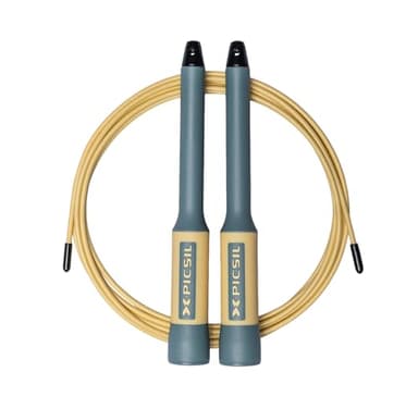 PICSIL - Corda per Saltare Professionale Sphinx, Speed Rope Ultraveloce Regolabile con Manici Ergonomici, per Cross Training, Fitness e Double Under (Aqua)