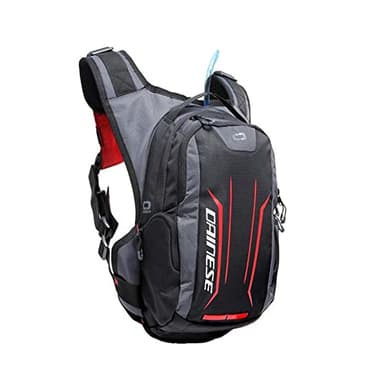 Dainese Alligator Backpack, Zaino Sacca Idrica, Nero/Rosso, N