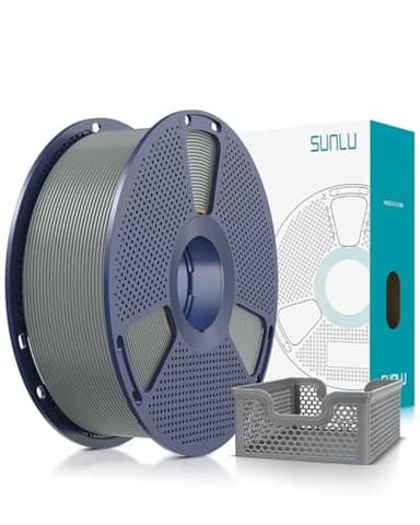 SUNLU PLA Plus 2.0 Filamento per Stampante 3D Veloce 1.75mm, PLA+ Migliorato per Stampa Rapida (50-600mm/s), Tenacità e Adesione Interstrato Superiori, Precisione ±0.02mm, Bobina 1kg (Grigio)