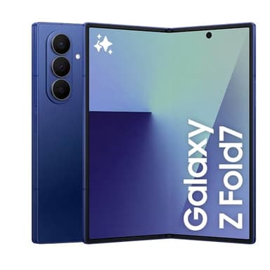 Samsung Galaxy Z Fold7 Smartphone AI pieghevole, 3 anni di Garanzia del produttore, RAM 12GB, 256GB, Display 6,5"/8", Camera 200MP, Batteria a lunga durata, Blue Shadow [Versione italiana]