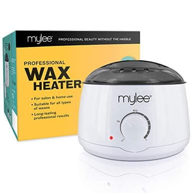Mylee Scaldacera elettrico professionale per tutti i tipi di cera, Fondicera per depilazione con temperatura regolabile e controllo termico di sicurezza incorporato, Contenitore rimovibile da 500 ml