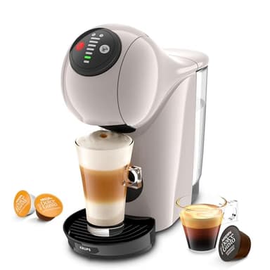 Krups NESCAFÉ Dolce Gusto KP243A GENIO S Macchina da caffè a capsule per varie bevande, compatta, alta pressione, dimensioni regolabili XL, espresso perfetto in soli 30 secondi, spegnimento automatico