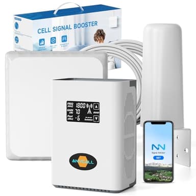 ANYCALL Amplificatore Segnale Cellulare 5G 4G LTE 3G gsm Ripetitore per Casa sulla Banda 3, 7, 8 e 20 per Tim Wind Tre Vodafone e Altro con Antenna Omnidirezionale
