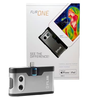 Flir One - Termocamera Per Smartphone iOS (iPhone 15 E Successivi Con USB-C), Super Risoluzione 240x180 (IR Nativo 80x60)