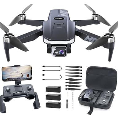 Drone GPS con Fotocamera 4K HD, 90 min Volo (3 Batterie), 1000m Lunga Portata, Ritorno Auto, Auto Follow, Motore Brushless, 5G FPV – Quadricottero per Principianti NAFYRE N11 PRO