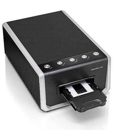 Plustek OpticFilm 135i - Scanner automatico per pellicole e diapositive, Batch converte diapositive da 35 mm e negativi per pellicole, 7200 dpi e polvere infrarossa